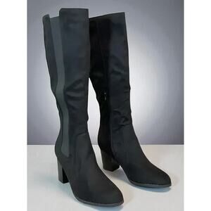 Sugar - Willeta Tall Black Oil Fabric Knee-high/tall - Women’s Size 11M New